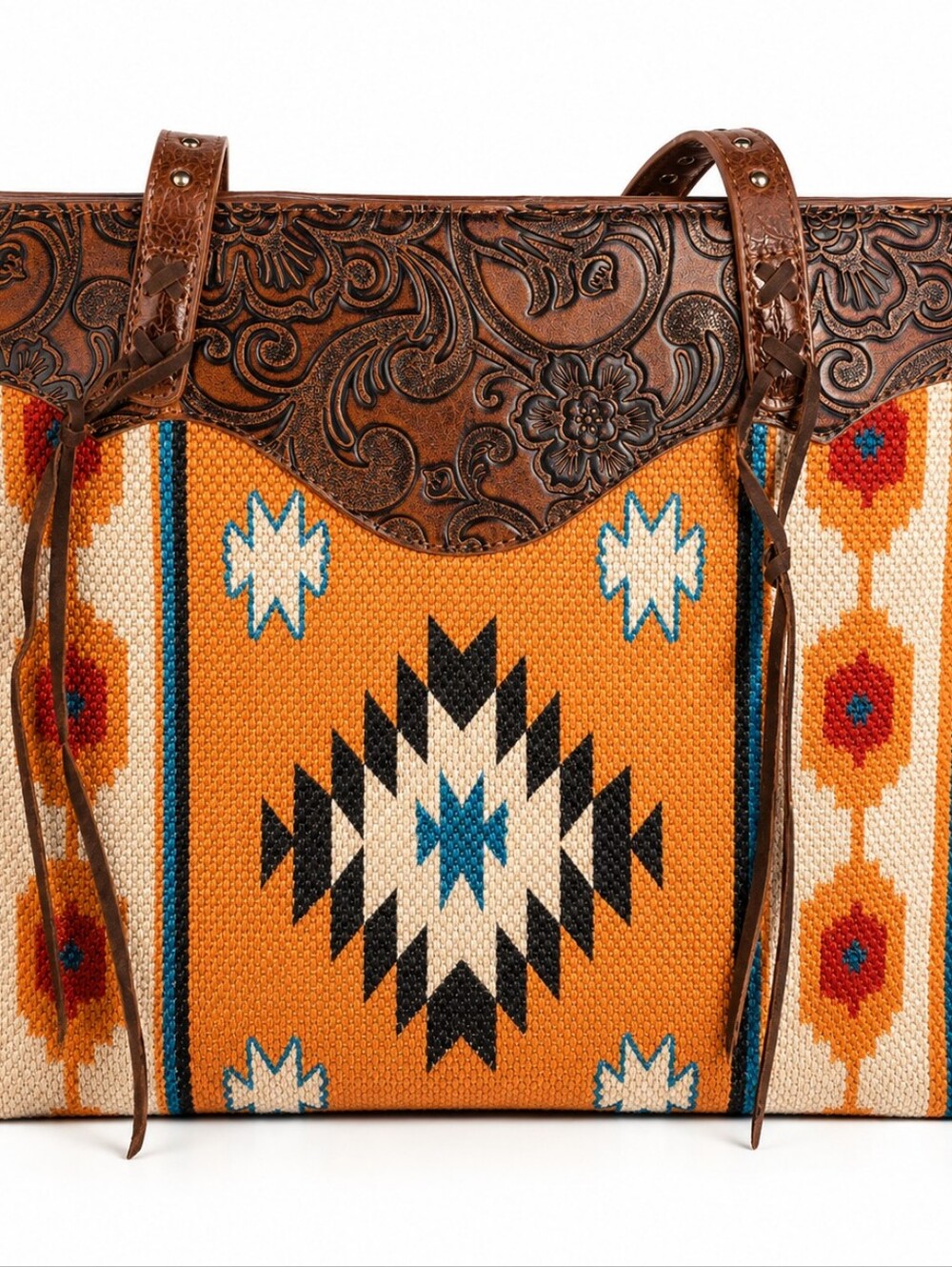 Boho Western Aztec Tote Bag